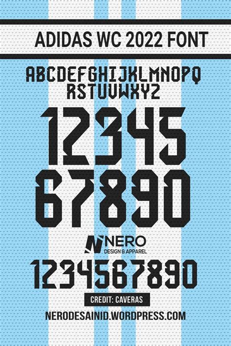 adidas jersey font free download.